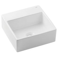 Cuba para Banheiro Celite de Apoio Quadrada Basic Q1 41x41cm com Mesa Branca