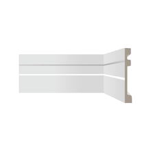 Rodapé Poliestireno Frisado 92 Ecomex Branco