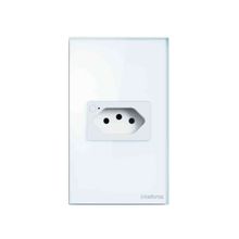 Tomada Simples Smart 4x2 Wi-Fi ETS 1001 Branco Intelbras